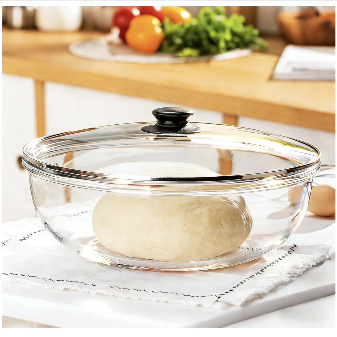 Heavy Glass Mixing Bowl